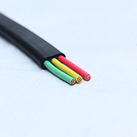 Noyau multi électrique flexible examiné de câble plat avec de l'huile de gaine de XLPE résistante