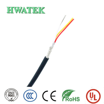 UL 2725 1P X 28 + 2C X 20AWG SI résistant UV de multiconducteur du câble 30V de PVC BK OD 5MM