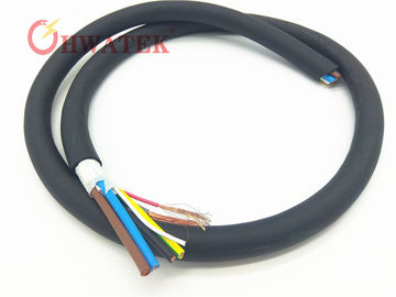 Paires multi de câble flexible de tressage de bouclier avec la veste d'unité centrale