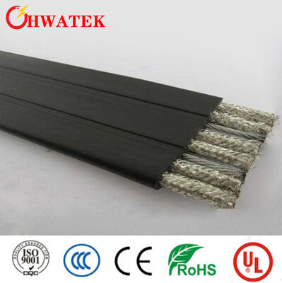 Cable plat électrique à plusieurs cœurs isolé résistant à l'huile