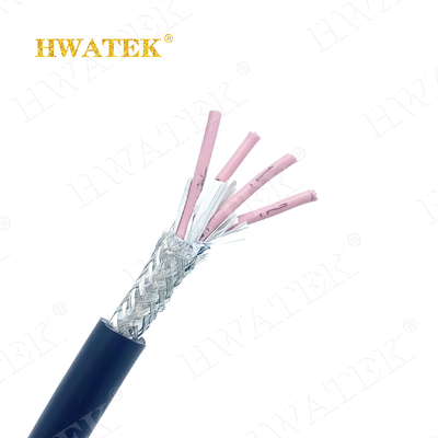 UL flexible non protégée 2464 300V de câble de PVC de BK 10C 22AWG