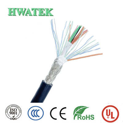 UL 2725 1P X 28 + 2C X 20AWG SI résistant UV de multiconducteur du câble 30V de PVC BK OD 5MM