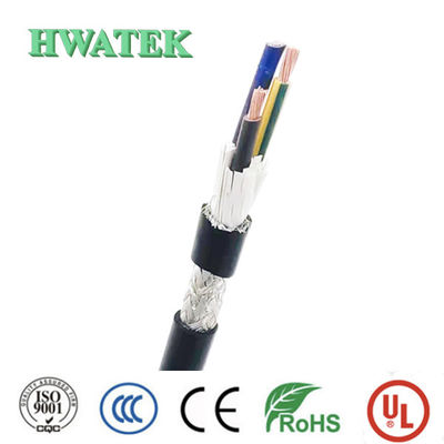 Câble flexible industriel toronné en cuivre nu de type UL 4C × 16AWG+W avec isolation en PVC et gaine en PVC Câble SJTOW Spécification du câble