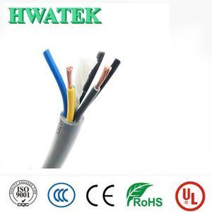 UL21408 2C×18AWG avec fil de drainage en ferraille de cuivre enroulé isolant XLPE XLPE Jacket 300V 105°C câble résistant à l'huile
