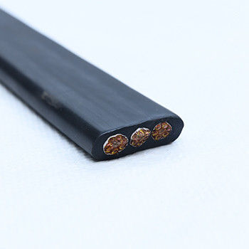 Câble plat flexible industriel XLPE à 3 conducteurs avec tension nominale de 300V