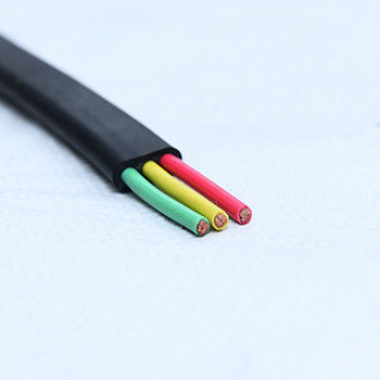 Câble plat flexible industriel XLPE à 3 conducteurs avec tension nominale de 300V