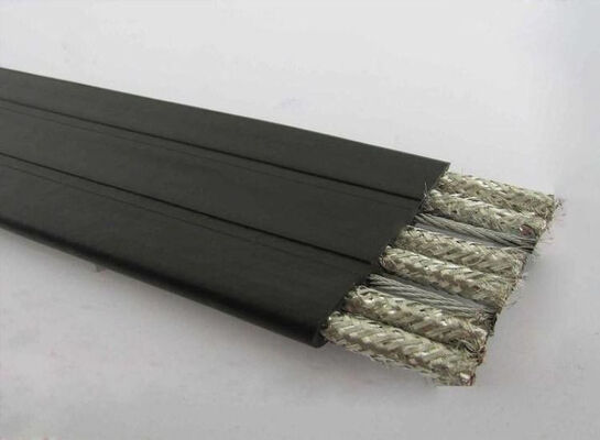 Câble plat flexible industriel XLPE à 3 conducteurs avec tension nominale de 300V