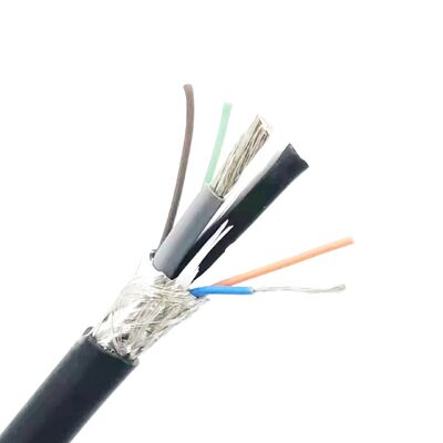 Câble coaxial électrique en cuivre tressé ignifuge 30V 75°C pour transmission de puissance