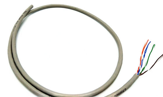 Cable réseau FTP en cuivre solide en filets de catégorie 5e, à haute vitesse de transmission, propriété de blindage et ignifuge