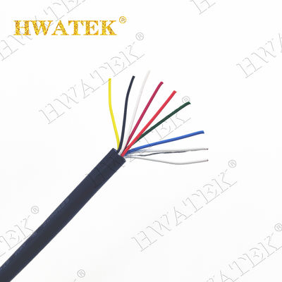 Cable flexible industriel en cuivre en conserve sur mesure 3×26AWG avec isolation PP et jacket TPU 300V