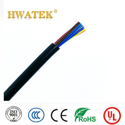 TYPE UL2725 Veste en PVC en conserve en cuivre enfilé 1 coax × 26AWG + 2C × 24AWG + 1C × 26AWG Cable 30V 80°C