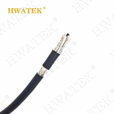 UL 20236 2C x 26AWG en conserve et plaqué argenté en cuivre stratifié isolant au téflon veste en TPU RG 179 câble