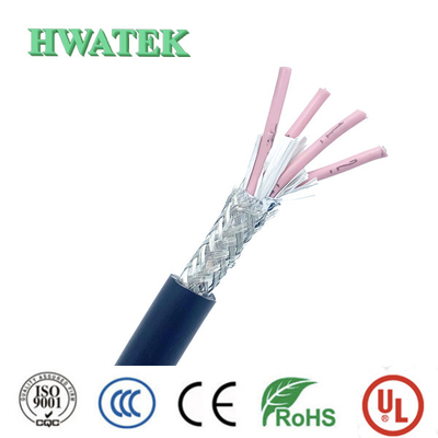 UL20276 (30AWG * 1 Coax + SAJ) * 4 + 24AWG * 4C écran OD 7.1mm, SUMITOMO#UL20002 équivalent câble de veste en PVC