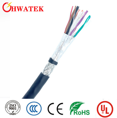 5x (câble UL2725 AWM2725 de 1Px30AWG+A)+20Cx28AWG+ADB 80℃ 30V